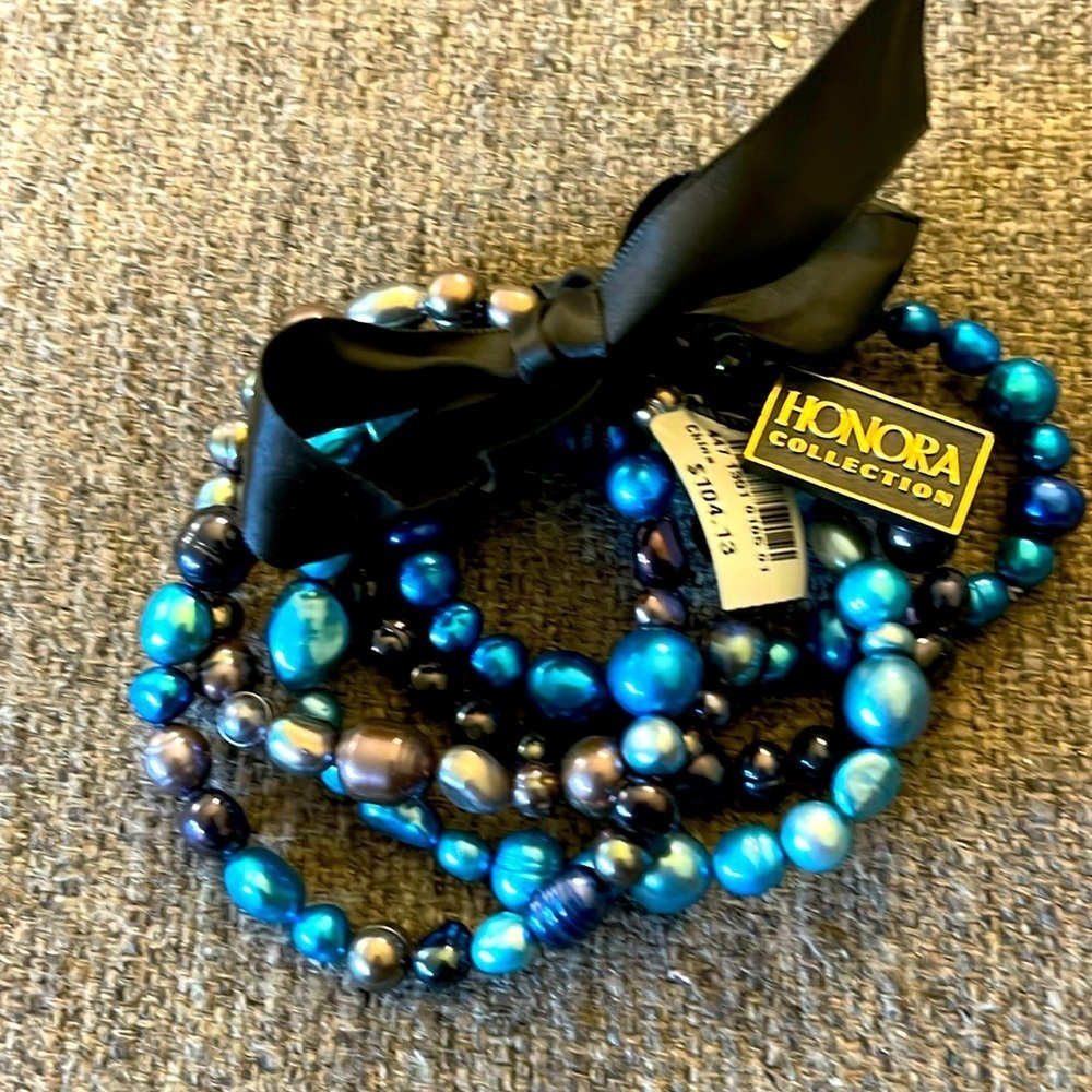 New Honora Clorful Authentic Five Strand Bracelet 7”